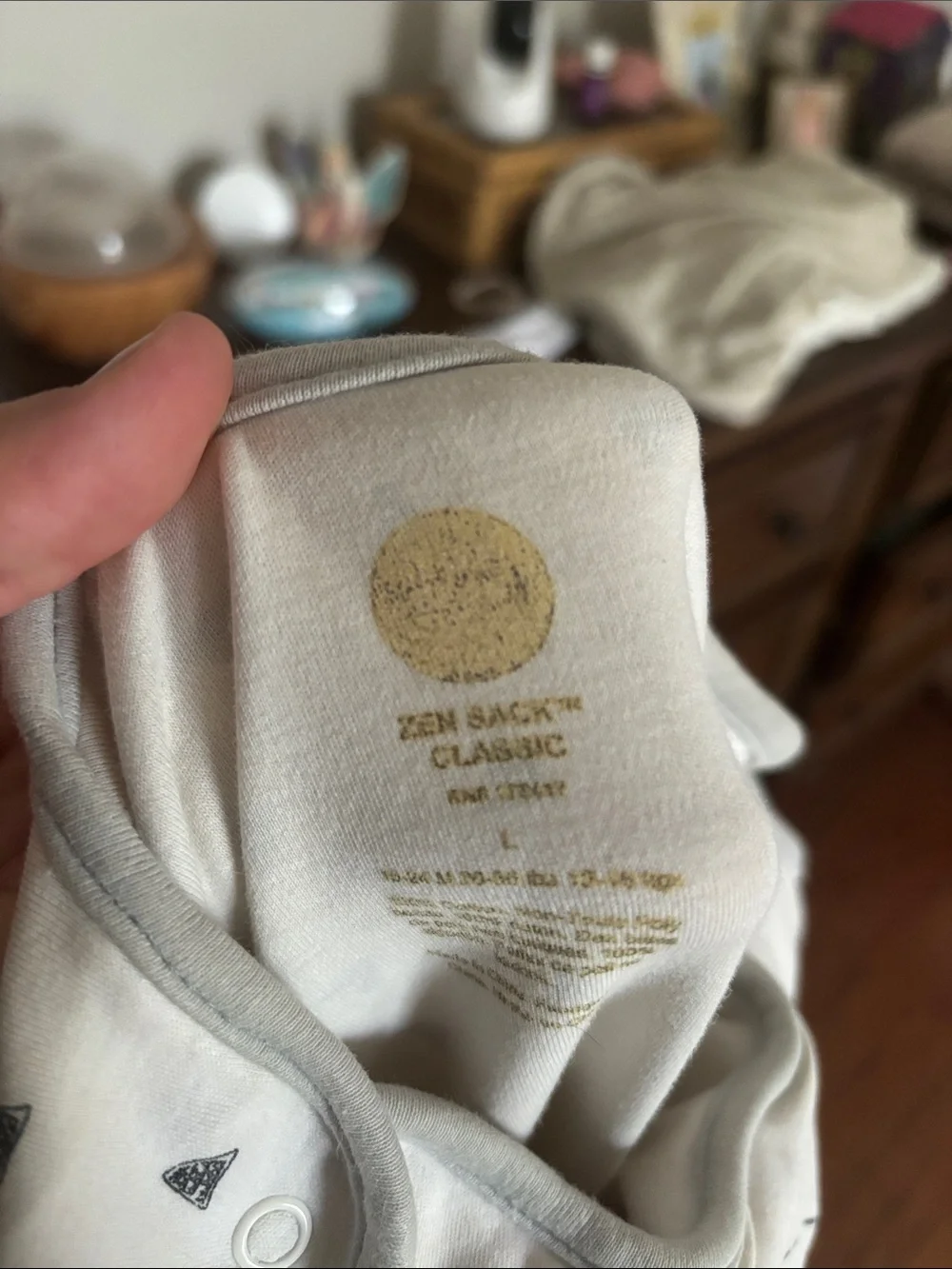 Nested Bean Cream Baby Sleep Sacks Duo - Neutral Cotton 15-24 months